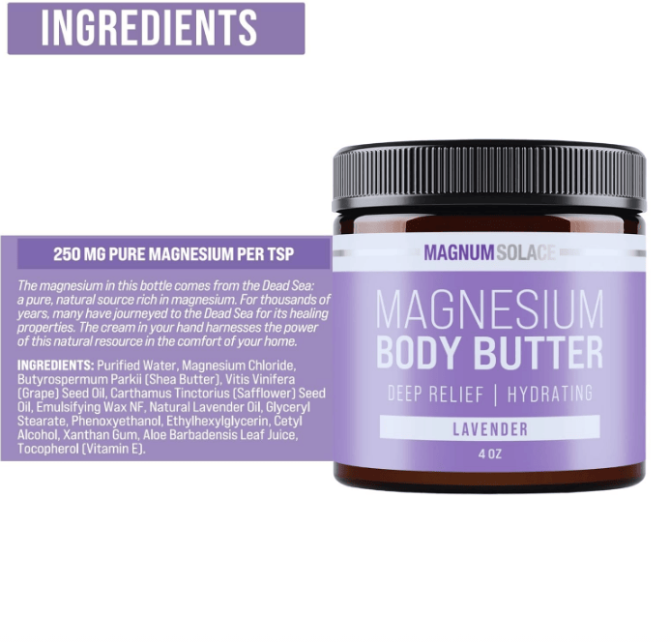 PSKC10 magnesium body moisturizer night magnesium cream light fragrance (lavender), hyaluronic acid, capacity 120m*2l sales set 1*2pc, antioxidant and anti-aging, soothing repair - Image 11