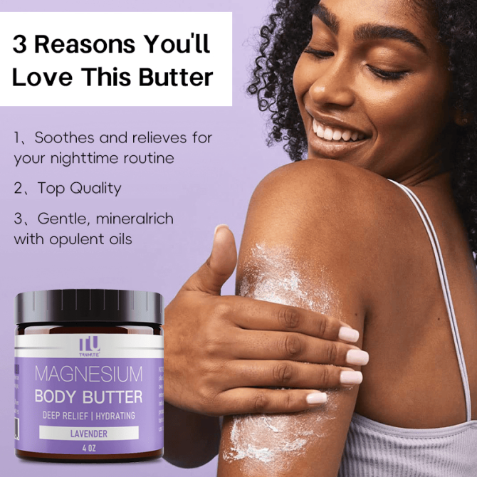 PSKC10 magnesium body moisturizer night magnesium cream light fragrance (lavender), hyaluronic acid, capacity 120m*2l sales set 1*2pc, antioxidant and anti-aging, soothing repair - Image 3
