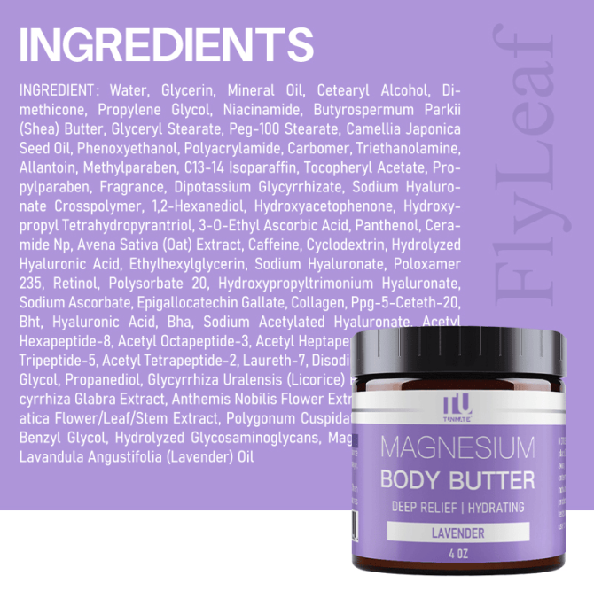 PSKC10 magnesium body moisturizer night magnesium cream light fragrance (lavender), hyaluronic acid, capacity 120m*2l sales set 1*2pc, antioxidant and anti-aging, soothing repair - Image 4