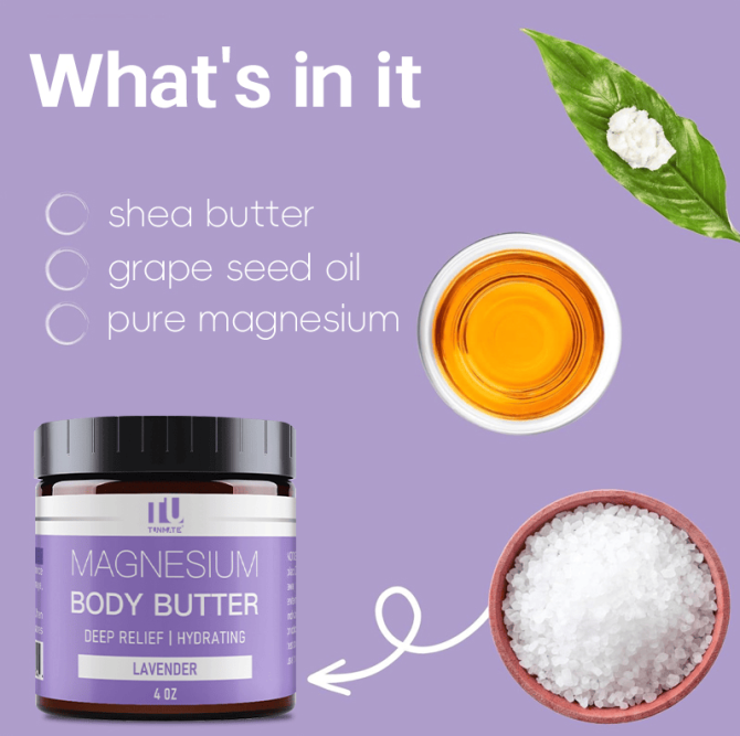 PSKC10 magnesium body moisturizer night magnesium cream light fragrance (lavender), hyaluronic acid, capacity 120m*2l sales set 1*2pc, antioxidant and anti-aging, soothing repair - Image 7