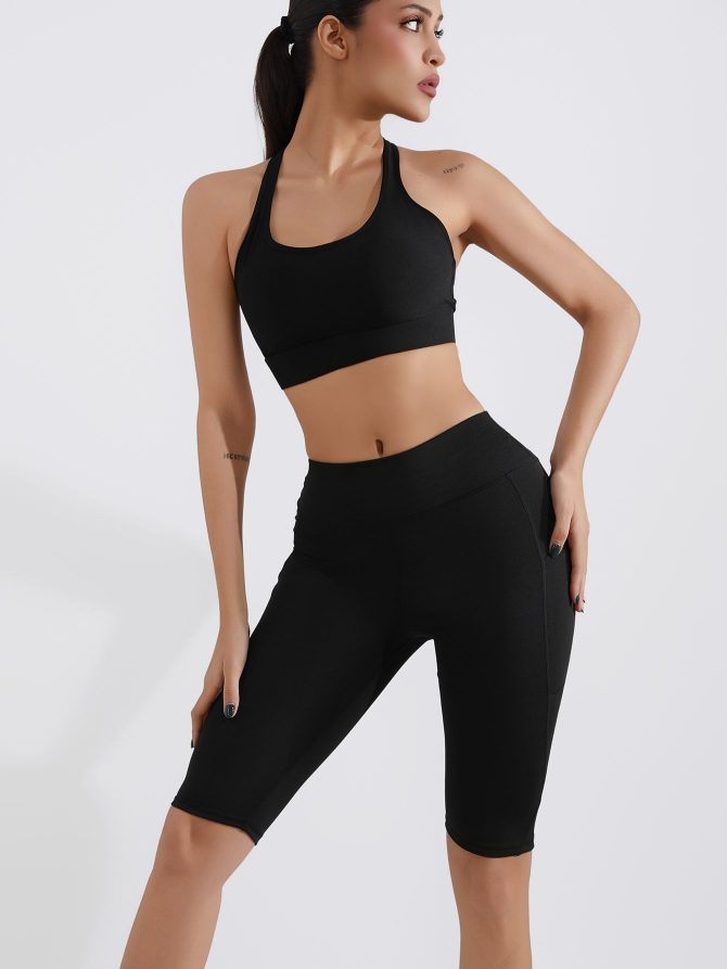 5-inch yoga shorts5 High-Waist Seamless Biker Shorts – Butt-Lifting, Quick-Dry & Summer Workout Ready - Image 3