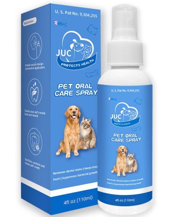Dog Breath Freshener for Dogs & Cats Teeth Cleaning Spray Dog Bad Breath Pet Oral Care Spray 4fl.oz
