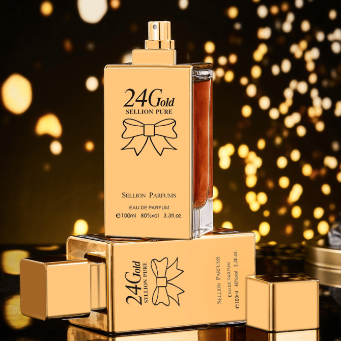 PS3896 High Luxury Beauty Perfume 540# Long-lasting Light Fragrance Fresh 24Gold Series Fragrance Lightweight Elegant Charm Women's Perfume, Fragrance 8-16% Fragrance 32h 100ml (3.38oz), - Image 2