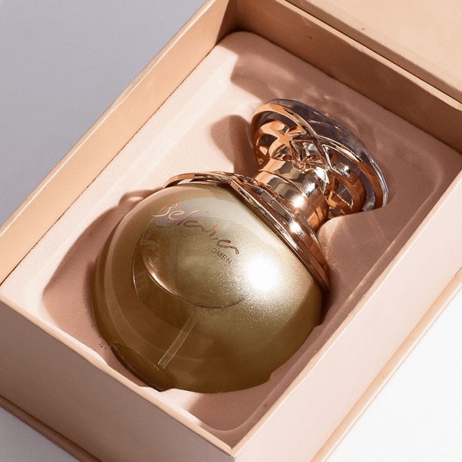 PS3542 Refined round bottle perfume, long-lasting and fresh scent, light and elegant, captivating women's fragrance12-18% fragrance retention, lasting 32h 100ml (3.38oz), fruit preserves, lemon, bitt - Image 4
