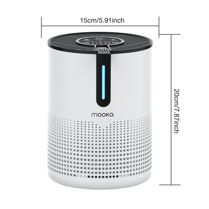 MOOKA HEPA Air Purifier Air Cleaner for Smoke Mold Odor Dust Home Room Office Air Purifiers - Image 9