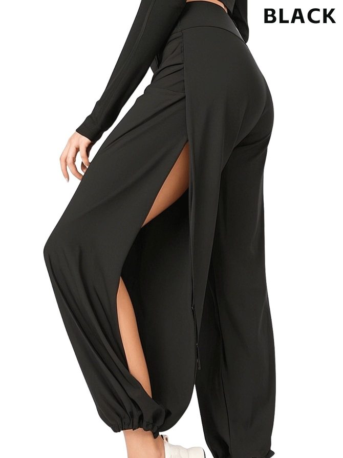 High Slit Boho Harem Yoga Pants for Women – Flowy, Trendy & Comfortable - Image 7