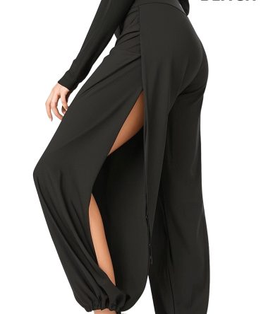 High Slit Boho Harem Yoga Pants for Women – Flowy, Trendy & Comfortable
