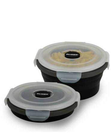 GLIDER LB Black Bento Premium Lunch Box & Food Storage Containers
