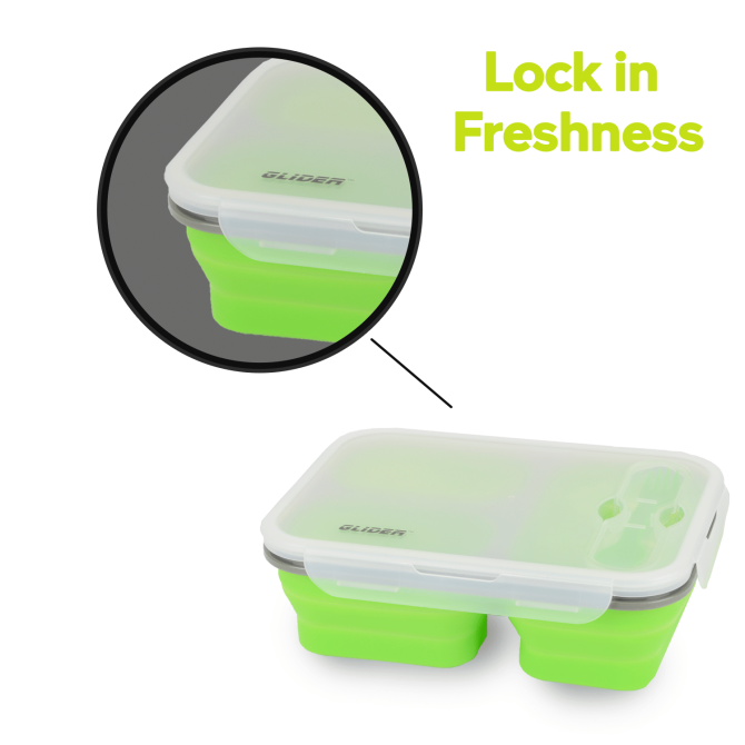 GLIDER LB Green Bento Premium Lunch Box & Food Storage Containers - Image 2