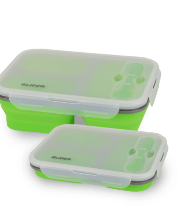 GLIDER LB Green Bento Premium Lunch Box & Food Storage Containers