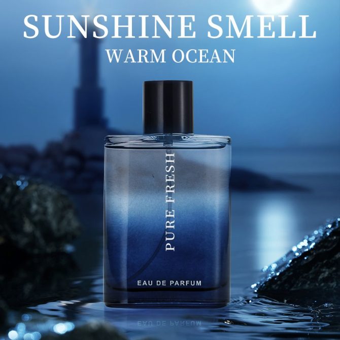 3.4 Oz Men's Eau De Toilette - Men's Cologne - Woody & Fresh Masculine Scent - With Bergamot, Artemisia, and Pink Pepper-Smell Fresh All Day, A Gift for Any Occasion - Image 3