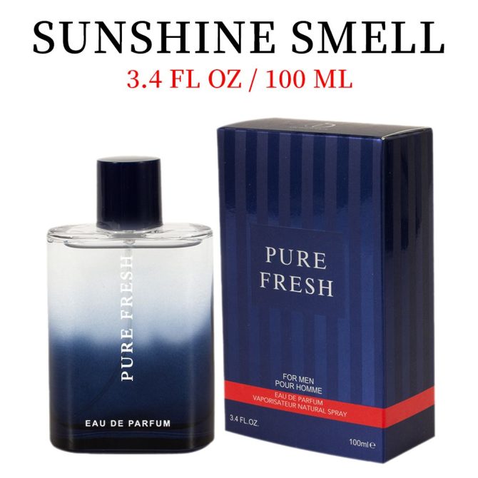 3.4 Oz Men's Eau De Toilette - Men's Cologne - Woody & Fresh Masculine Scent - With Bergamot, Artemisia, and Pink Pepper-Smell Fresh All Day, A Gift for Any Occasion