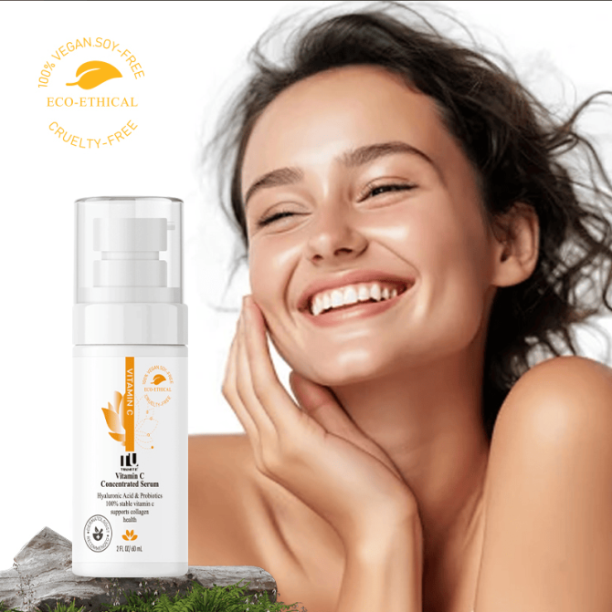PSKB1016 Vitamin C Concentrated E Anti-Aging Regeneration Essence Day and Night Moisturizing Esence Contains Ethanol Acid and Vitamin A, Advanced Facial Skin Care Capacity 60ml*2 Sales Set 1*2pc Skin - Image 3
