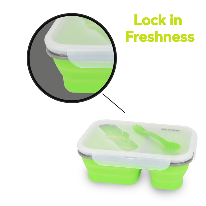 GLIDER LB Green Bento Premium Lunch Box & Food Storage Containers - Image 2