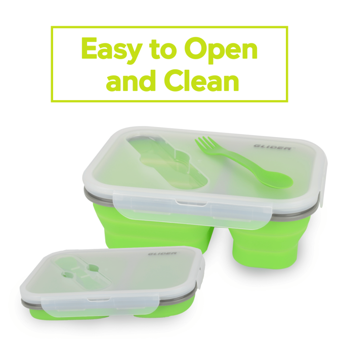 GLIDER LB Green Bento Premium Lunch Box & Food Storage Containers - Image 3