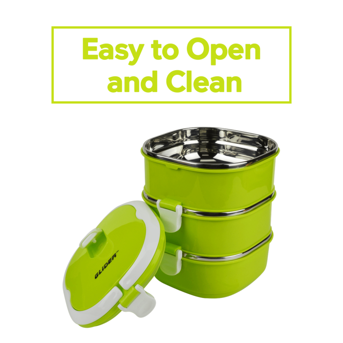 GLIDER LB Green Bento Premium Lunch Box & Food Storage Containers - Image 3