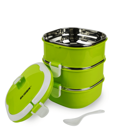 GLIDER LB Green Bento Premium Lunch Box & Food Storage Containers
