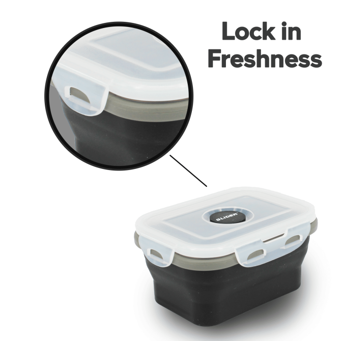 GLIDER S20 Black Bento Premium Lunch Box & Food Storage Container - Image 2