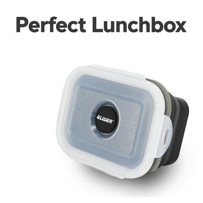 GLIDER S20 Black Bento Premium Lunch Box & Food Storage Container - Image 4