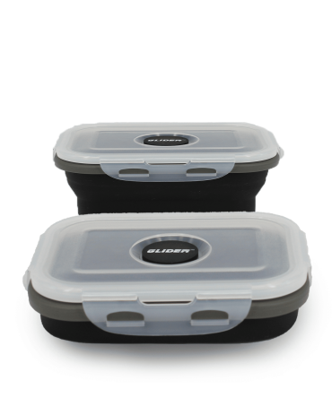 GLIDER S20 Black Bento Premium Lunch Box & Food Storage Container