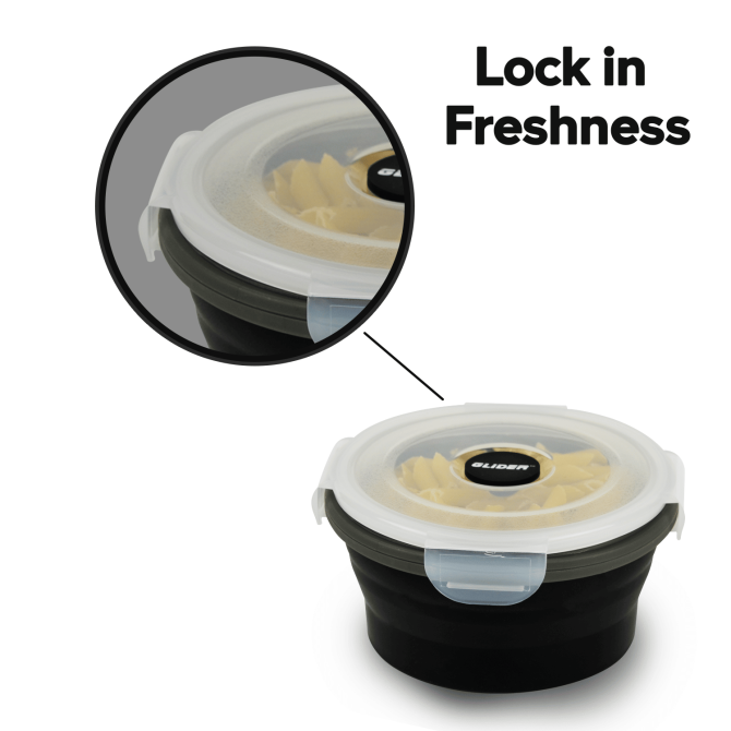 GLIDER LB Black Bento Premium Lunch Box & Food Storage Containers - Image 2