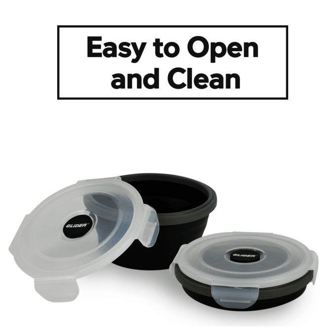 GLIDER LB Black Bento Premium Lunch Box & Food Storage Containers - Image 3