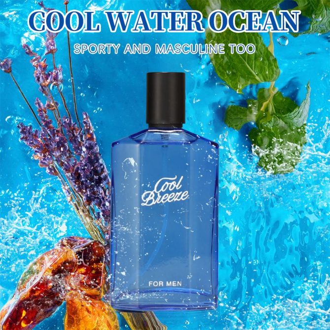 3.4fl Oz Men's Eau De Toilette Spray, Long-Lasting Perfume, Notes Of Mint, Rosemary, Sea Water Flavor, Perfect For Dating, Daily Life, Parties, Gift Giving - Image 4
