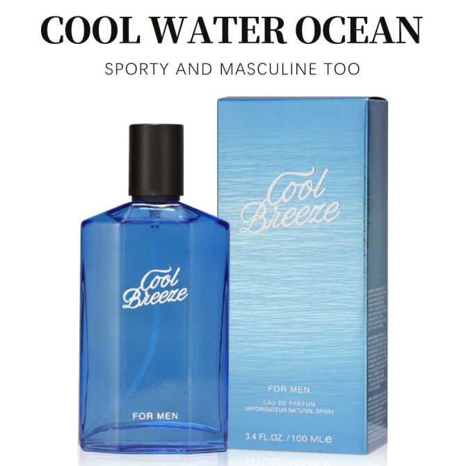 3.4fl Oz Men's Eau De Toilette Spray, Long-Lasting Perfume, Notes Of Mint, Rosemary, Sea Water Flavor, Perfect For Dating, Daily Life, Parties, Gift Giving