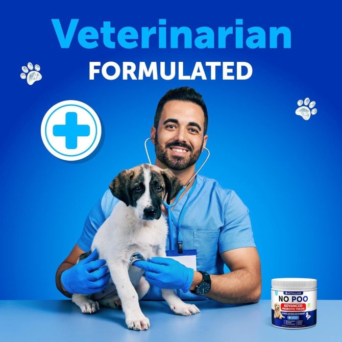 No Poo Chews for Dogs Puppy Coprophagia Stool Eating Deterrent Prevent Dog from Eating Poop Stop Eating Poop Treats with Probiotics & Enzymes Immune Digestive Gut Health Support Supplement - Image 7