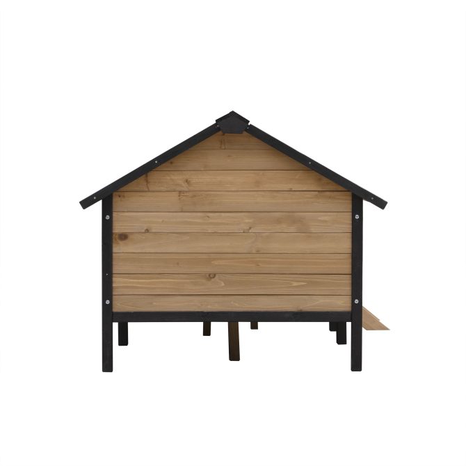Outdoor Large Wooden Cabin House Style Wooden Dog Kennel with Porch - Image 6