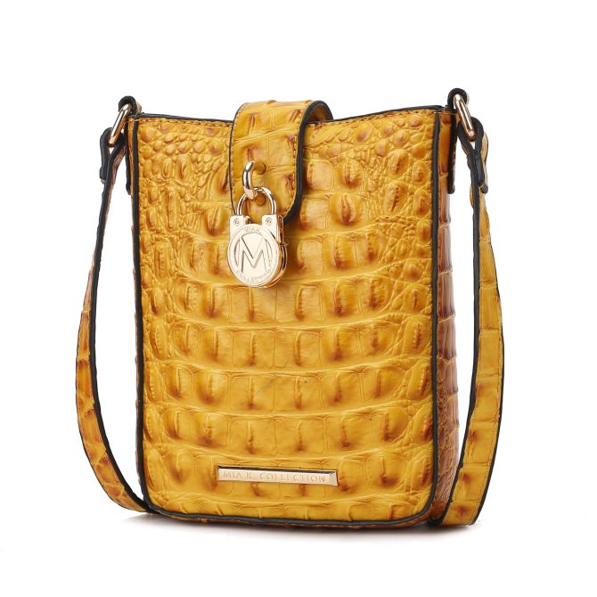 MKF Collection Avery Faux Crocodile Embossed Vegan Leather Women Crossbody Bag by Mia K - Image 20