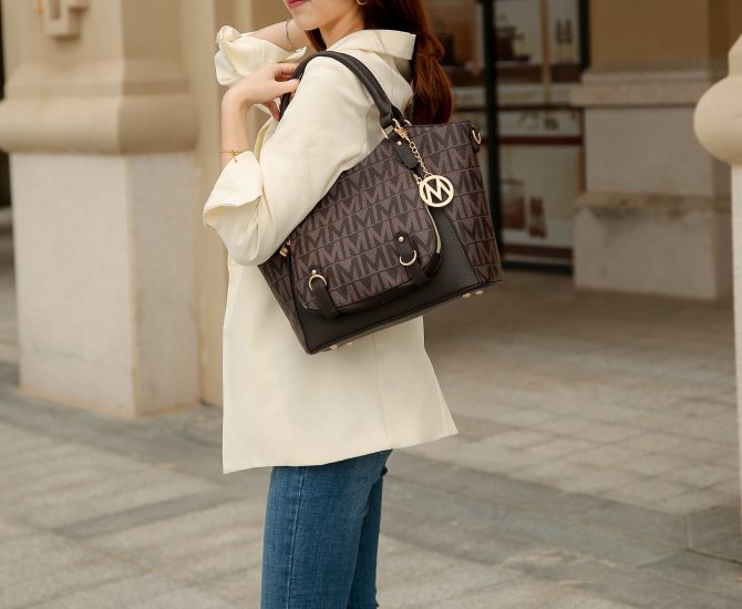 MKF Collection Fula Signature Satchel Bag by Mia k - Image 24