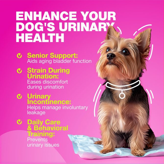 Dog UTI Treatment Dog Cranberry Supplement for Bladder Kidney Health Urinary Tract Incontinence Support Cranberry Supplement for Dog Incontinence Bladder Control Cranberry Chews - Image 4