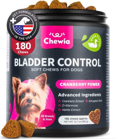 Dog UTI Treatment Dog Cranberry Supplement for Bladder Kidney Health Urinary Tract Incontinence Support Cranberry Supplement for Dog Incontinence Bladder Control Cranberry Chews
