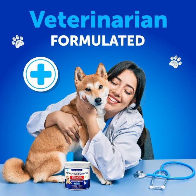 Probiotics for Dogs Support Gut Health Itchy Skin Allergies Immunity Yeast Balance Dog Probiotics and Digestive Enzymes with Prebiotics Reduce Diarrhea Gas 180 Probiotic Chews for Dogs - Image 7