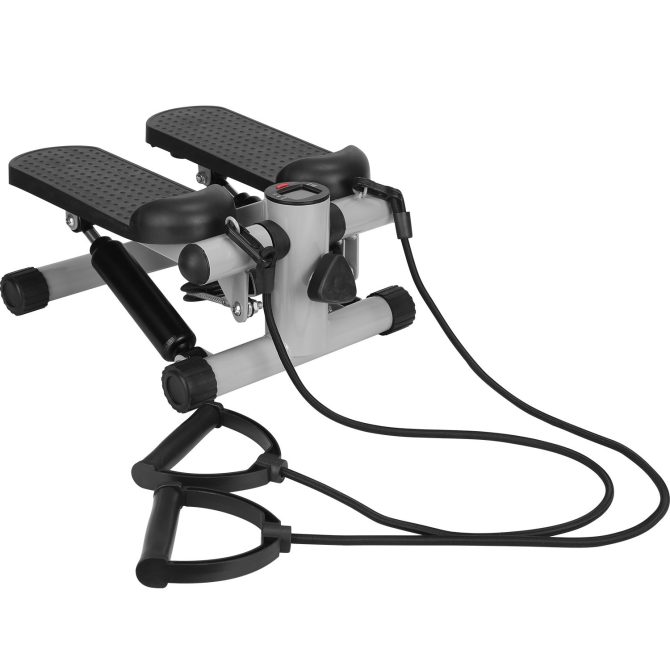 Stepper for Exercise Mini Fitness Stepper with 2 Resistance Bands LCD Monitor Max 330.7LBS Load Stair Stepper Quiet Stepper - Image 2