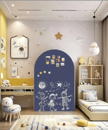 Magnetic Adsorption 118 * 90cm Arch Blackboard Wall Stickers Home Creative Decoration Warm Message Board Graffiti World Space Renovation Weekend shipments unavailable