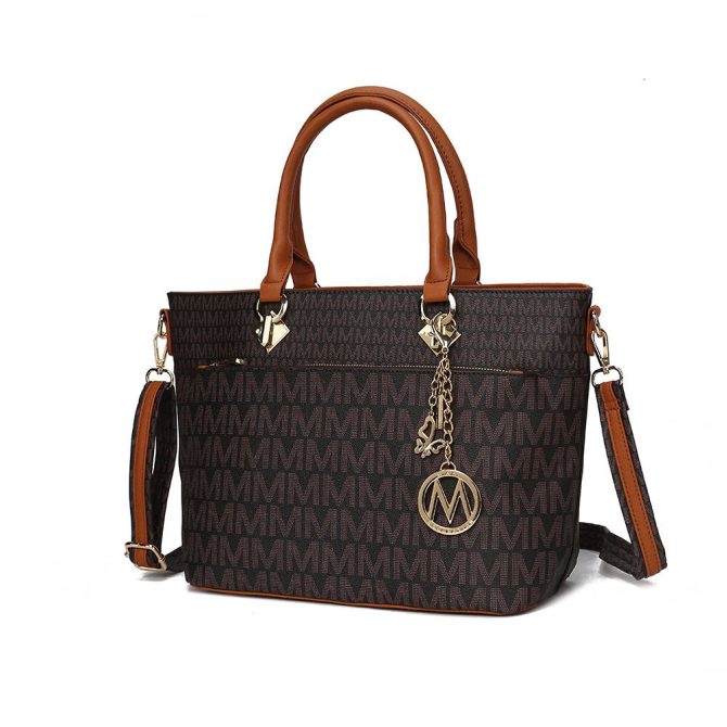 MKF Collection Yonah Tote Signature Printed Vegan Leather by Mia K - Image 37