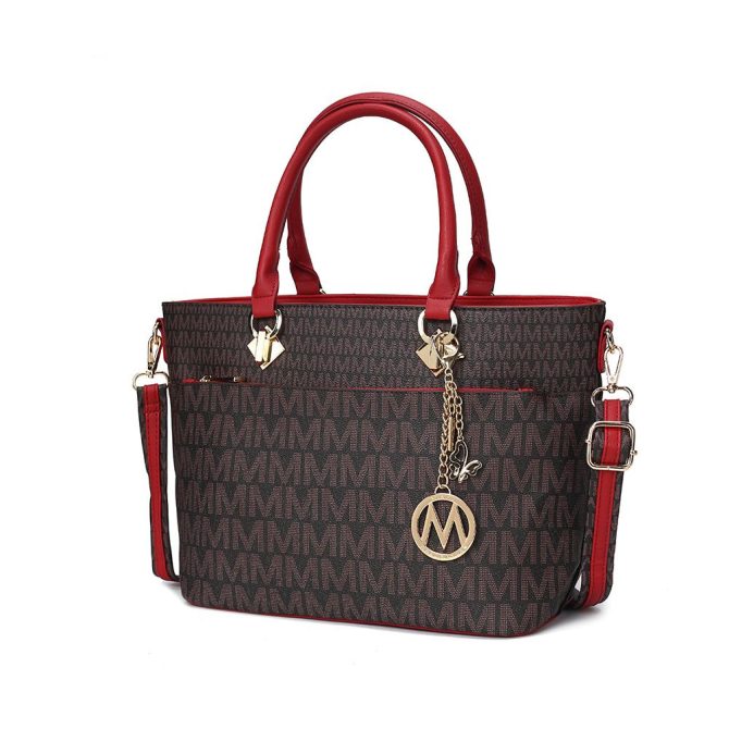 MKF Collection Yonah Tote Signature Printed Vegan Leather by Mia K - Image 25