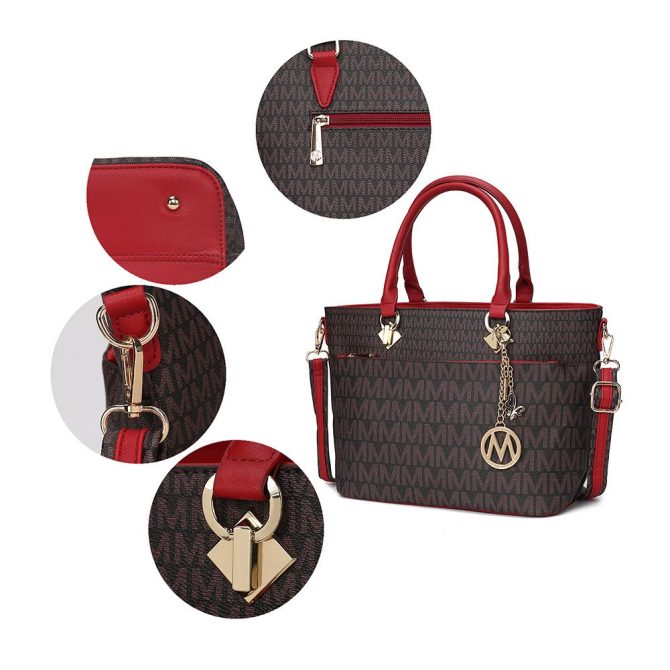 MKF Collection Yonah Tote Signature Printed Vegan Leather by Mia K - Image 4