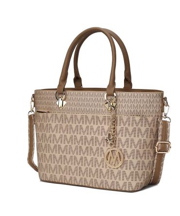 MKF Collection Yonah Tote Signature Printed Vegan Leather by Mia K