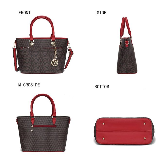 MKF Collection Yonah Tote Signature Printed Vegan Leather by Mia K - Image 5