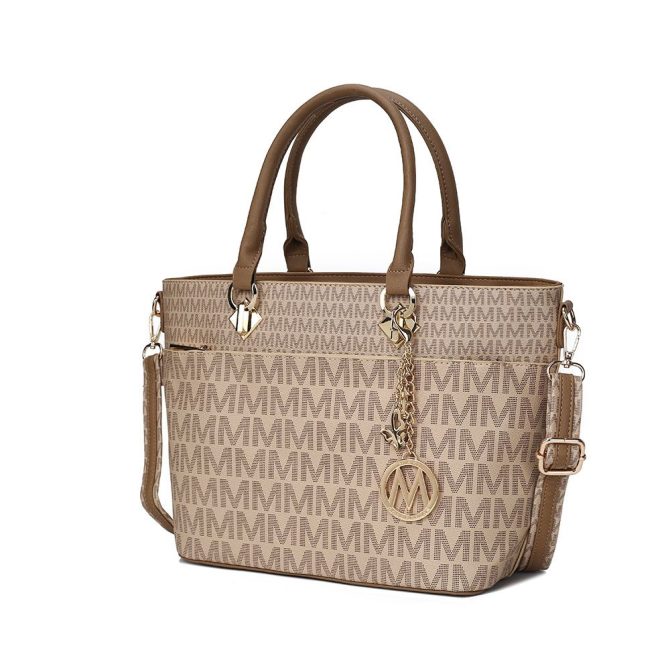 MKF Collection Yonah Tote Signature Printed Vegan Leather by Mia K