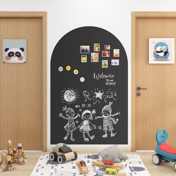 Magnetic Adsorption 118 * 90cm Arch Blackboard Wall Stickers Home Creative Decoration Warm Message Board Graffiti World Space Renovation Weekend shipments unavailable - Image 9