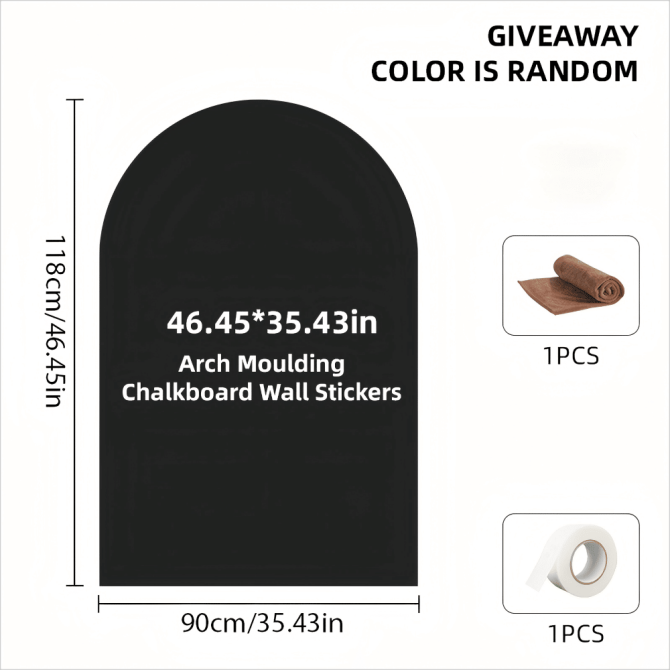 Magnetic Adsorption 118 * 90cm Arch Blackboard Wall Stickers Home Creative Decoration Warm Message Board Graffiti World Space Renovation Weekend shipments unavailable - Image 11