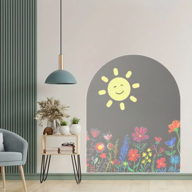 Magnetic Adsorption 118 * 90cm Arch Blackboard Wall Stickers Home Creative Decoration Warm Message Board Graffiti World Space Renovation Weekend shipments unavailable - Image 7