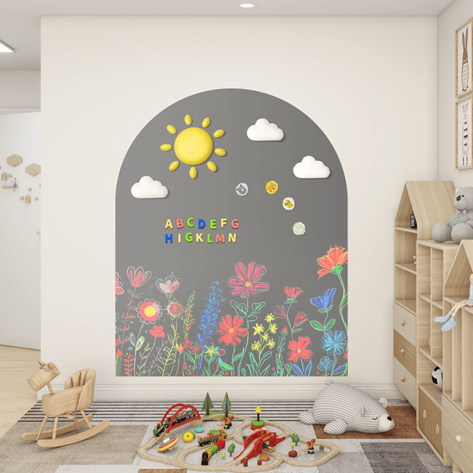 Magnetic Adsorption 118 * 90cm Arch Blackboard Wall Stickers Home Creative Decoration Warm Message Board Graffiti World Space Renovation Weekend shipments unavailable - Image 5