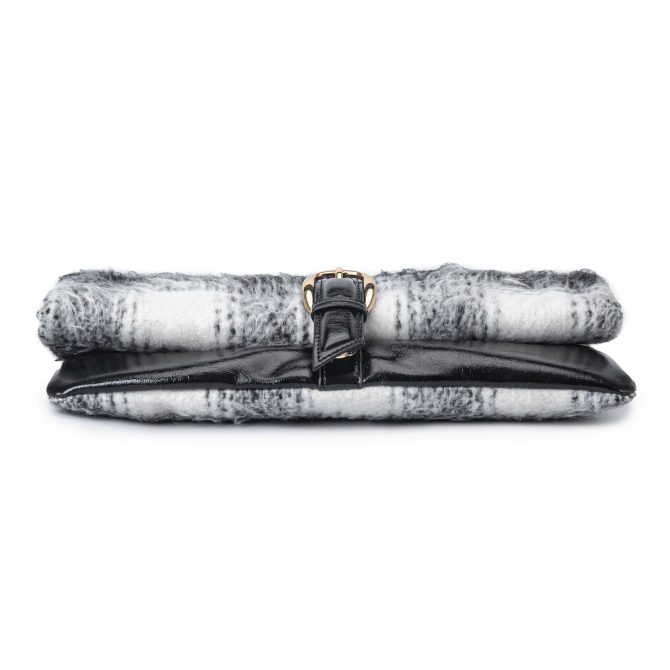 MKF Collection Koumei Wristlet Purse Envelope Snap, Convertible Shoulder Bag Faux Shearling by Mia K. - Image 20