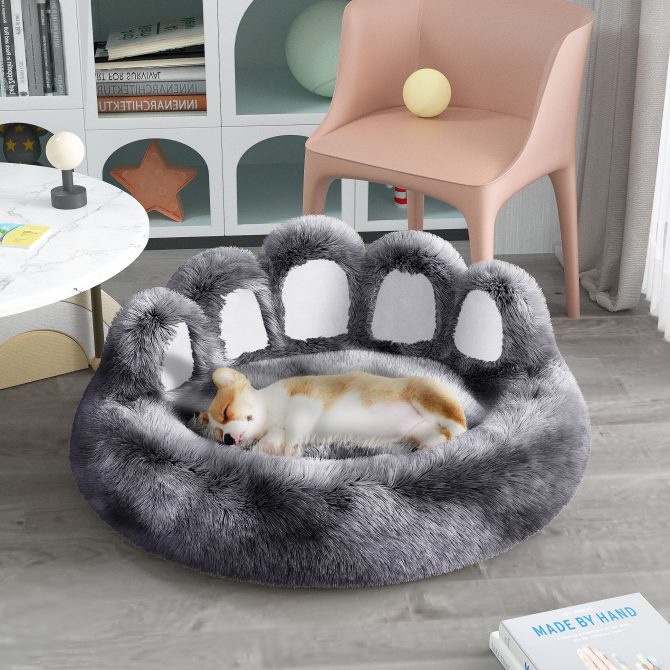 Cute Dog Bed Bear Paw Shape Pet Bed - Dog Beds & Furniture for Small and Medium Dogs, Cat Beds for Indoor Cats - Image 133