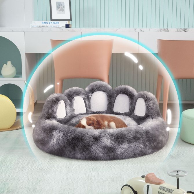 Cute Dog Bed Bear Paw Shape Pet Bed - Dog Beds & Furniture for Small and Medium Dogs, Cat Beds for Indoor Cats - Image 134